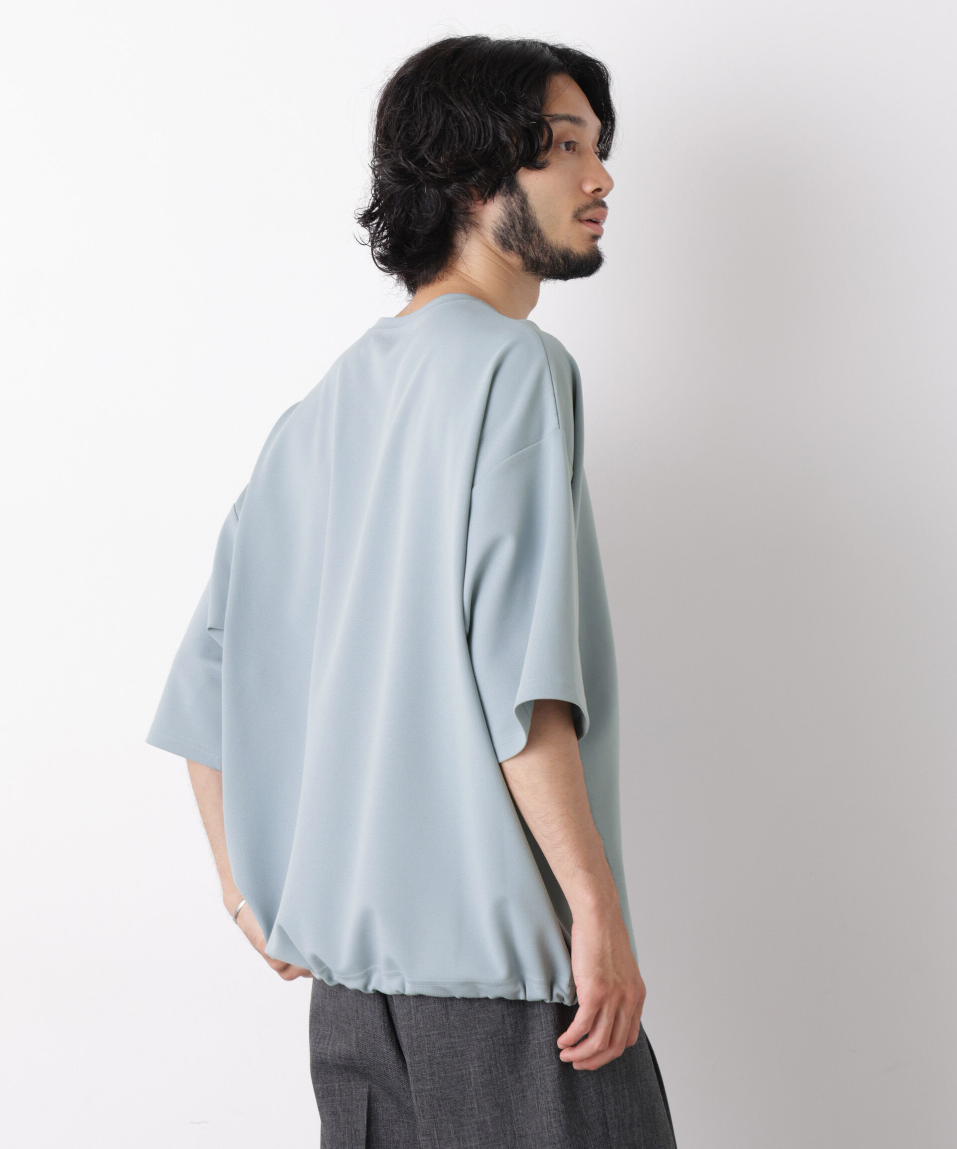 NANO universe「オーバーサイズ ブークレビッグTシャツ 半袖」|Tシャツ・カットソー|