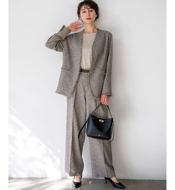 23区「リネンライクブッチャー ワイドパンツ」|その他|