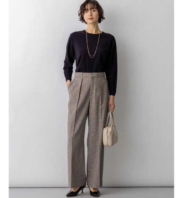 23区「リネンライクブッチャー ワイドパンツ」|その他|