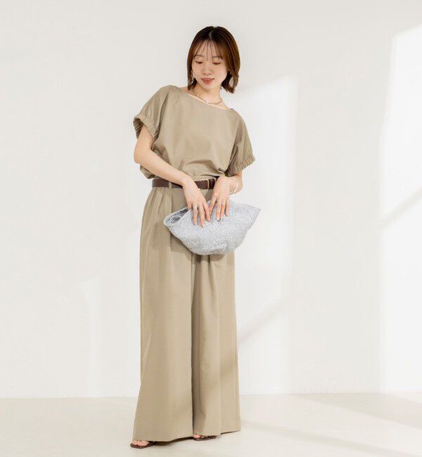 NOLLEY'S「【新色追加/一部WEB限定サイズあり】ウォッシャブルエクセルテックタンブラー2タックワイドパンツ」|その他|