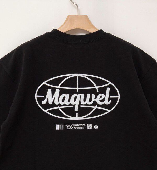 MAQWEL「【MAQWEL/マクウェル】ウォッシャブル Maqwel Earth ワイドボディプリントTシャツ」|Tシャツ・カットソー|
