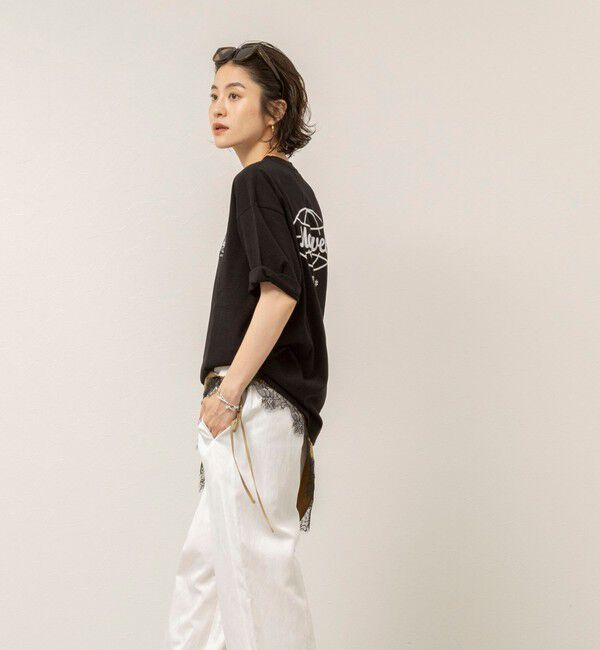 MAQWEL「【MAQWEL/マクウェル】ウォッシャブル Maqwel Earth ワイドボディプリントTシャツ」|Tシャツ・カットソー|