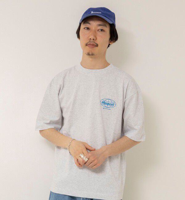 MAQWEL「【MAQWEL/マクウェル】ウォッシャブル Maqwel Earth ワイドボディプリントTシャツ」|Tシャツ・カットソー|