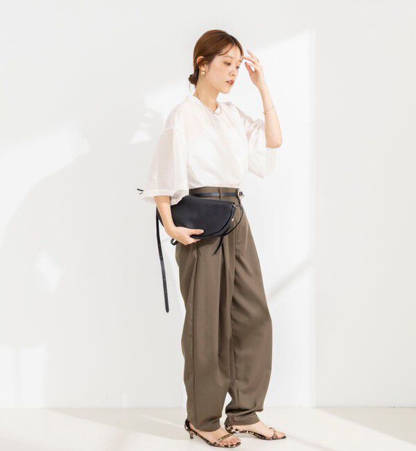 NOLLEY'S「【BECシリーズ】ウォッシャブル袖2ＷAYシアーブラウス」|シャツ・ブラウス|