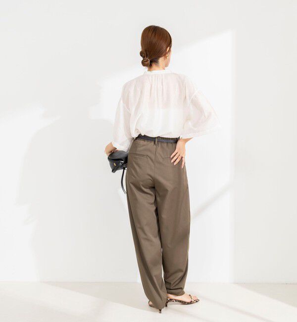 NOLLEY'S「【BECシリーズ】ウォッシャブル袖2ＷAYシアーブラウス」|シャツ・ブラウス|
