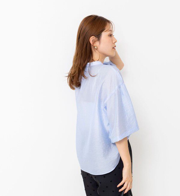 NOLLEY'S「【BECシリーズ】ウォッシャブル袖2ＷAYシアーブラウス」|シャツ・ブラウス|