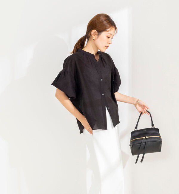NOLLEY'S「【BECシリーズ】ウォッシャブル袖2ＷAYシアーブラウス」|シャツ・ブラウス|