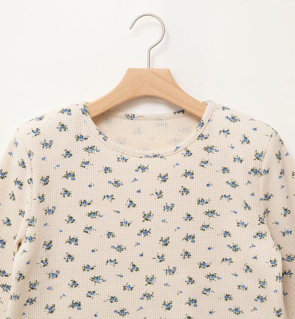 MAQWEL「【MAQWEL/マクウェル】Flower Waffleショルダーパッドプルオーバー」|Tシャツ・カットソー|