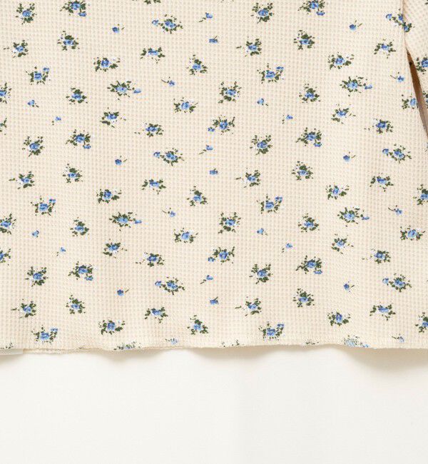 MAQWEL「【MAQWEL/マクウェル】Flower Waffleショルダーパッドプルオーバー」|Tシャツ・カットソー|