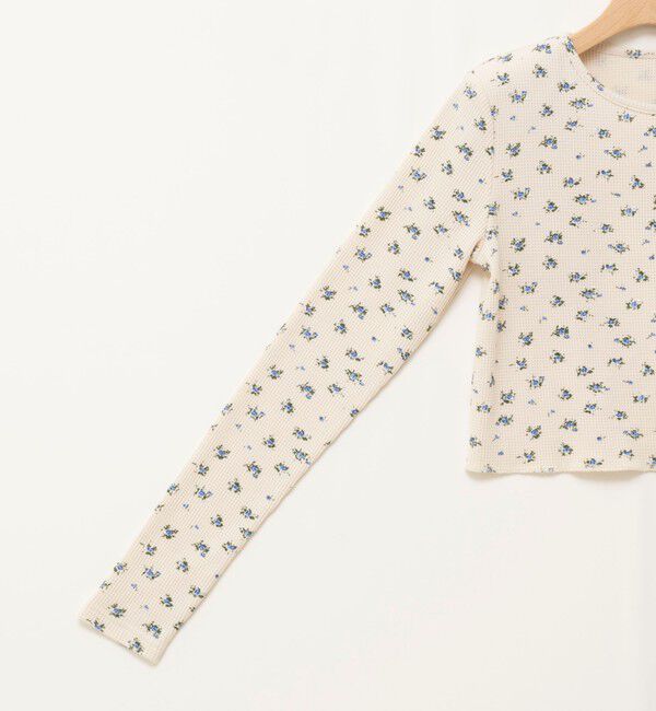 MAQWEL「【MAQWEL/マクウェル】Flower Waffleショルダーパッドプルオーバー」|Tシャツ・カットソー|