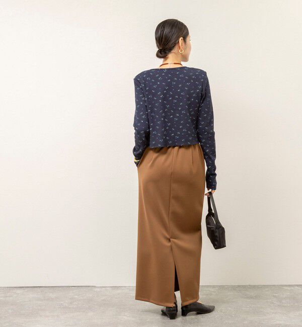 MAQWEL「【MAQWEL/マクウェル】Flower Waffleショルダーパッドプルオーバー」|Tシャツ・カットソー|