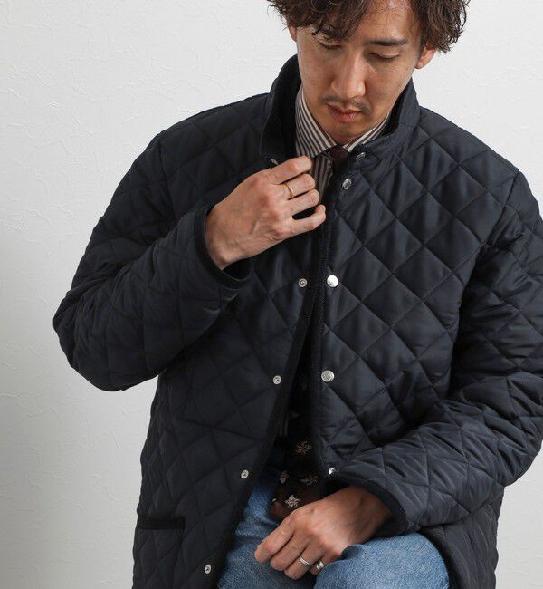 NOLLEY'S goodman「【Traditional Weatherwear】別注 WAVERLY STAND スタンドカラーキルティングジャケット 26AW」|ブルゾン・スタジャン|ネイビー