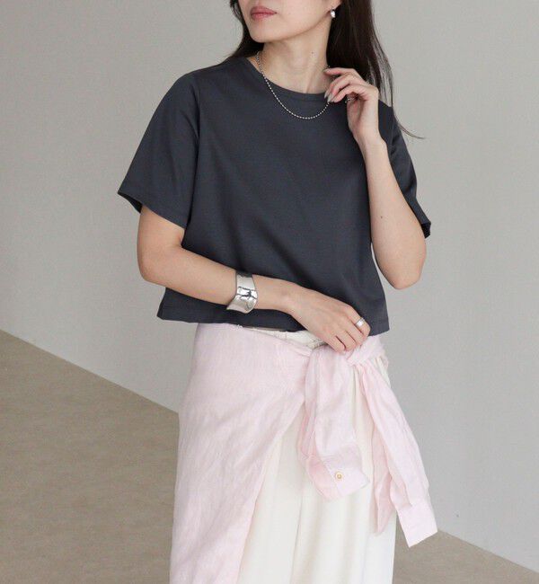 fredy emue「シルケットスムースクロップドTシャツ」|Tシャツ・カットソー|