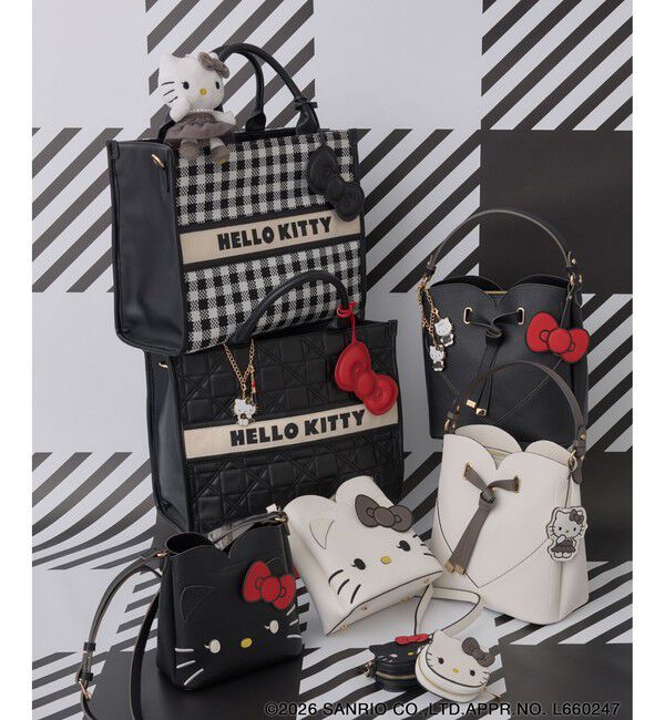 VIS「【HELLO KITTY&times;VIS】ハートカットバッグ」|ショルダー・メッセンジャー|