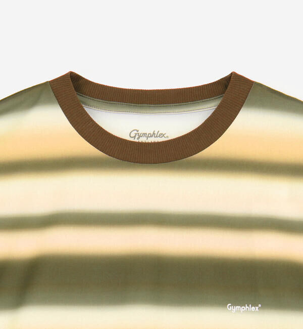 GYMPHLEX「Gymphlex | クルーネック 半袖 ボーダーTシャツ MEN」|Tシャツ・カットソー|