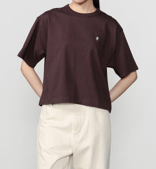 GYMPHLEX「Gymphlex | コットン天竺 クルーネック 半袖Tシャツ WOMEN」|Tシャツ・カットソー|