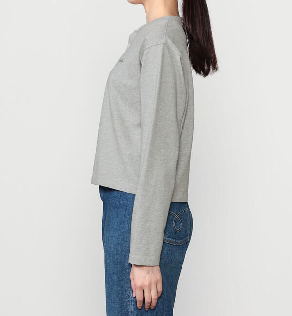 GYMPHLEX「Gymphlex | コットン天竺 クルーネックカーディガン WOMEN」|その他|