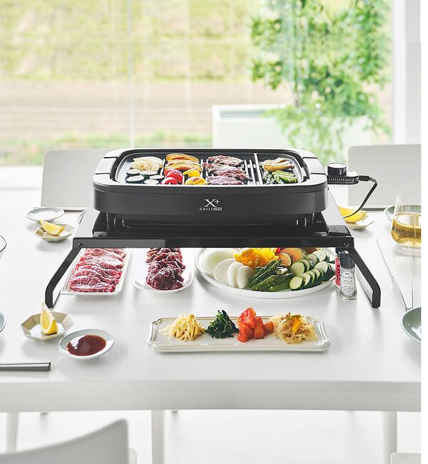 collex「【tower】下が使える電気プレートラック ホットプレート 収納 折り畳」|食器・キッチングッズ|