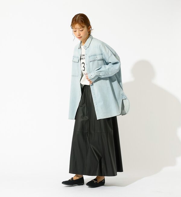 Rouge vif「【Healthy denim / ヘルシーデニム】Almond / デニムシャツ」|シャツ・ブラウス|