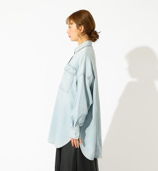 Rouge vif「【Healthy denim / ヘルシーデニム】Almond / デニムシャツ」|シャツ・ブラウス|