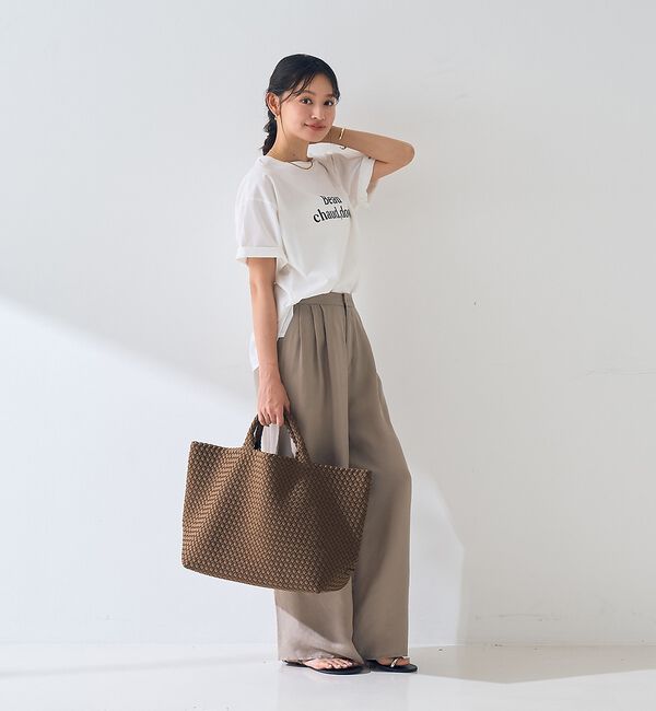 Rouge vif「【人気追加】【NAGHEDI/ナゲティ】ラージトートバッグ St Barths」|トートバッグ|