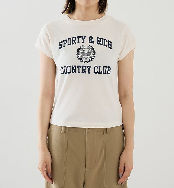 The Store by C' 「【Sporty&Rich】Varsity Crest Essential Tee」|Tシャツ・カットソー|
