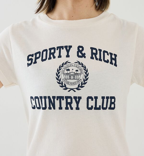 The Store by C' 「【Sporty&Rich】Varsity Crest Essential Tee」|Tシャツ・カットソー|