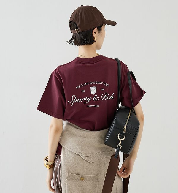The Store by C' 「【Sporty&Rich】Syracuse T-Shirt／ロゴTシャツ」|Tシャツ・カットソー|