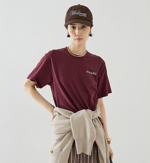 The Store by C' 「【Sporty&Rich】Syracuse T-Shirt／ロゴTシャツ」|Tシャツ・カットソー|