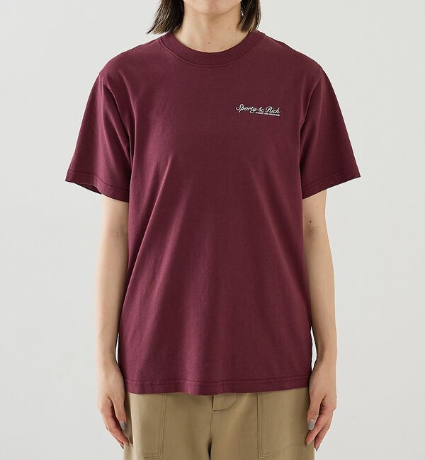 The Store by C' 「【Sporty&Rich】Syracuse T-Shirt／ロゴTシャツ」|Tシャツ・カットソー|