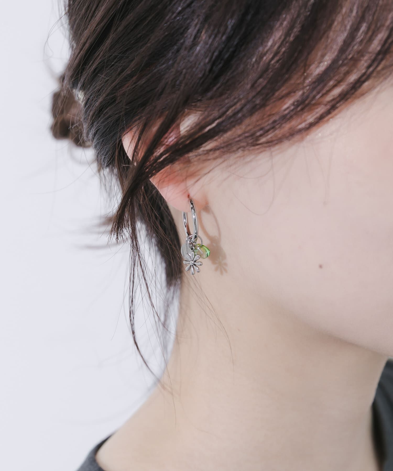 SMELLY「ステンレスマルチチャームフープピアス」|ピアス|