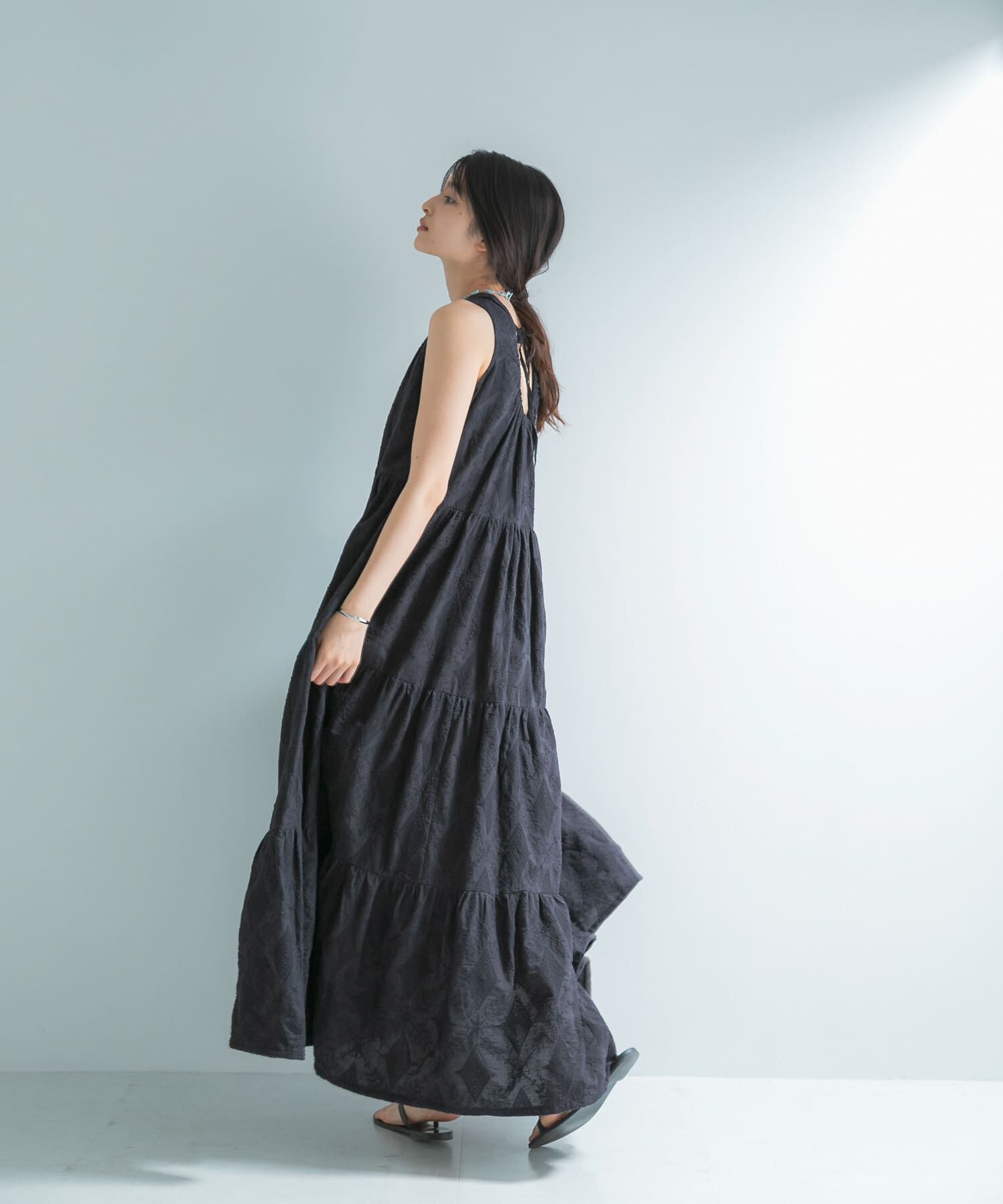 URBAN RESEARCH ROSSO「インドコットン バックシャンワンピース」|ワンピース|