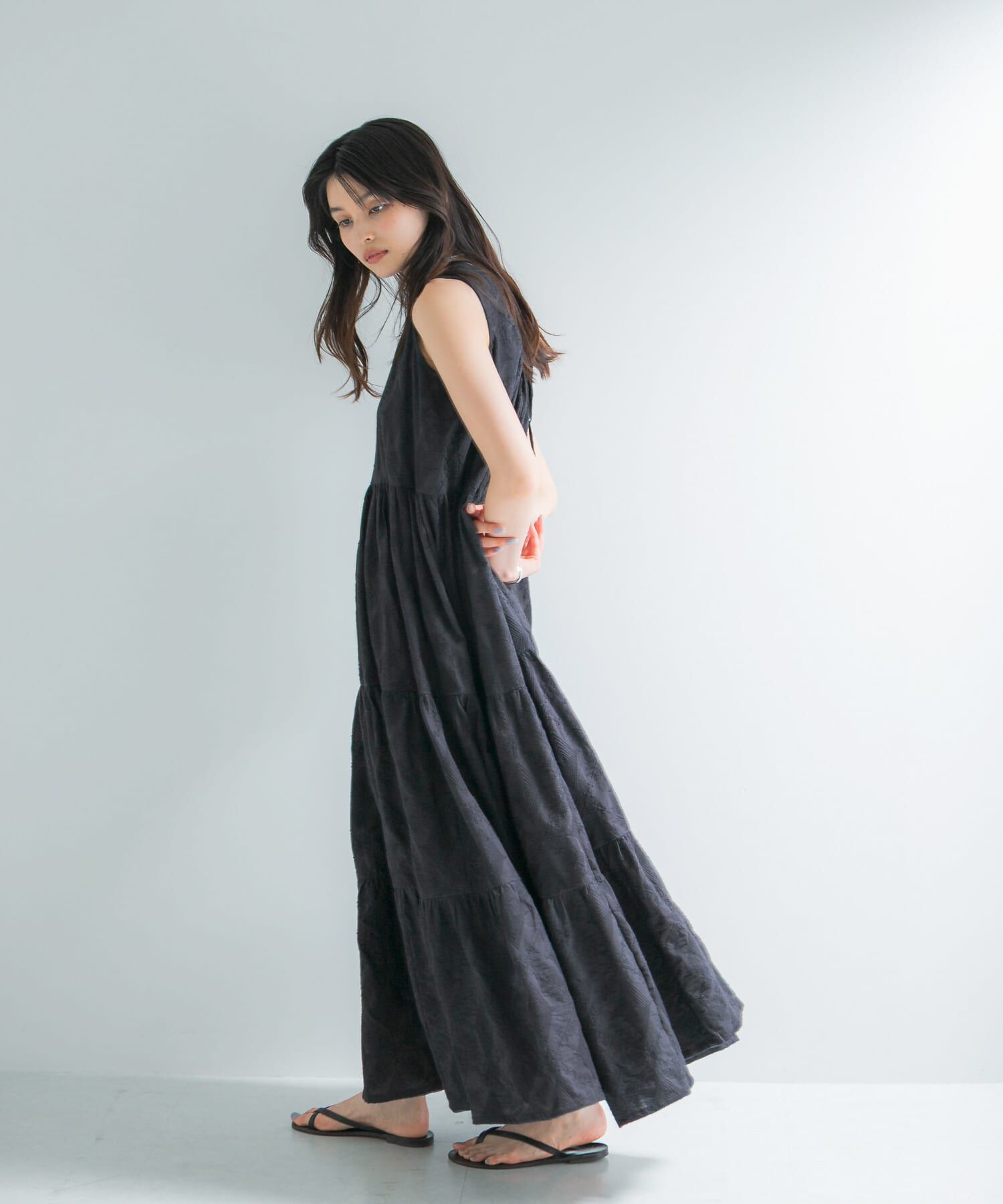 URBAN RESEARCH ROSSO「インドコットン バックシャンワンピース」|ワンピース|