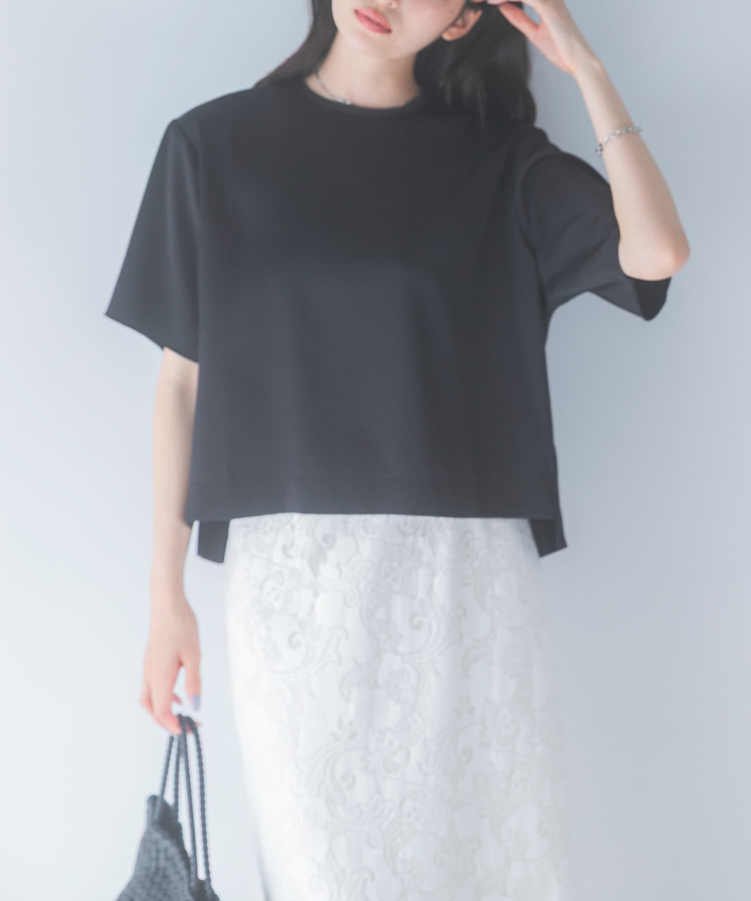 URBAN RESEARCH ROSSO「接触冷感 吸水速乾サテンブラウス」|シャツ・ブラウス|