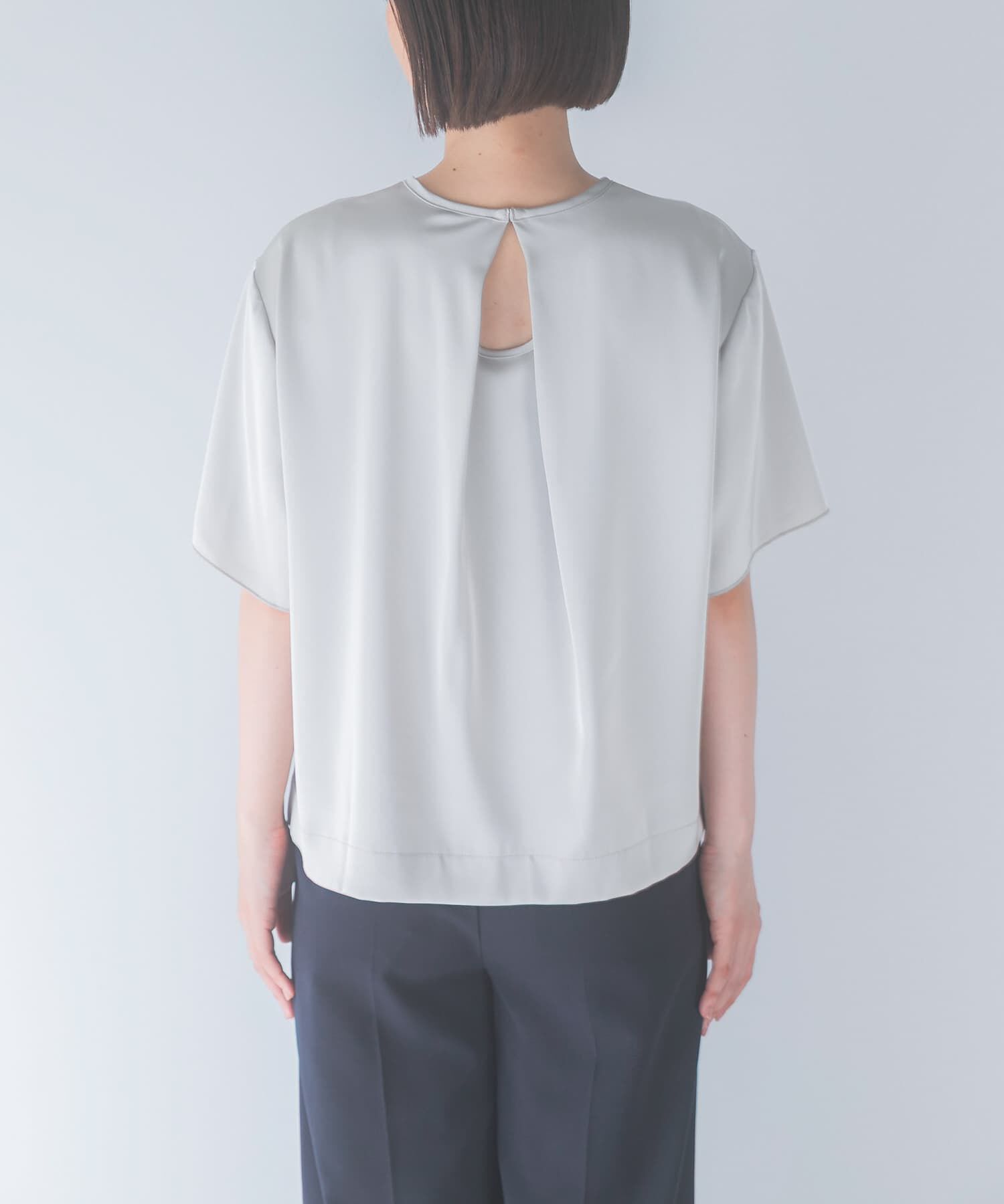 URBAN RESEARCH ROSSO「接触冷感 吸水速乾サテンブラウス」|シャツ・ブラウス|