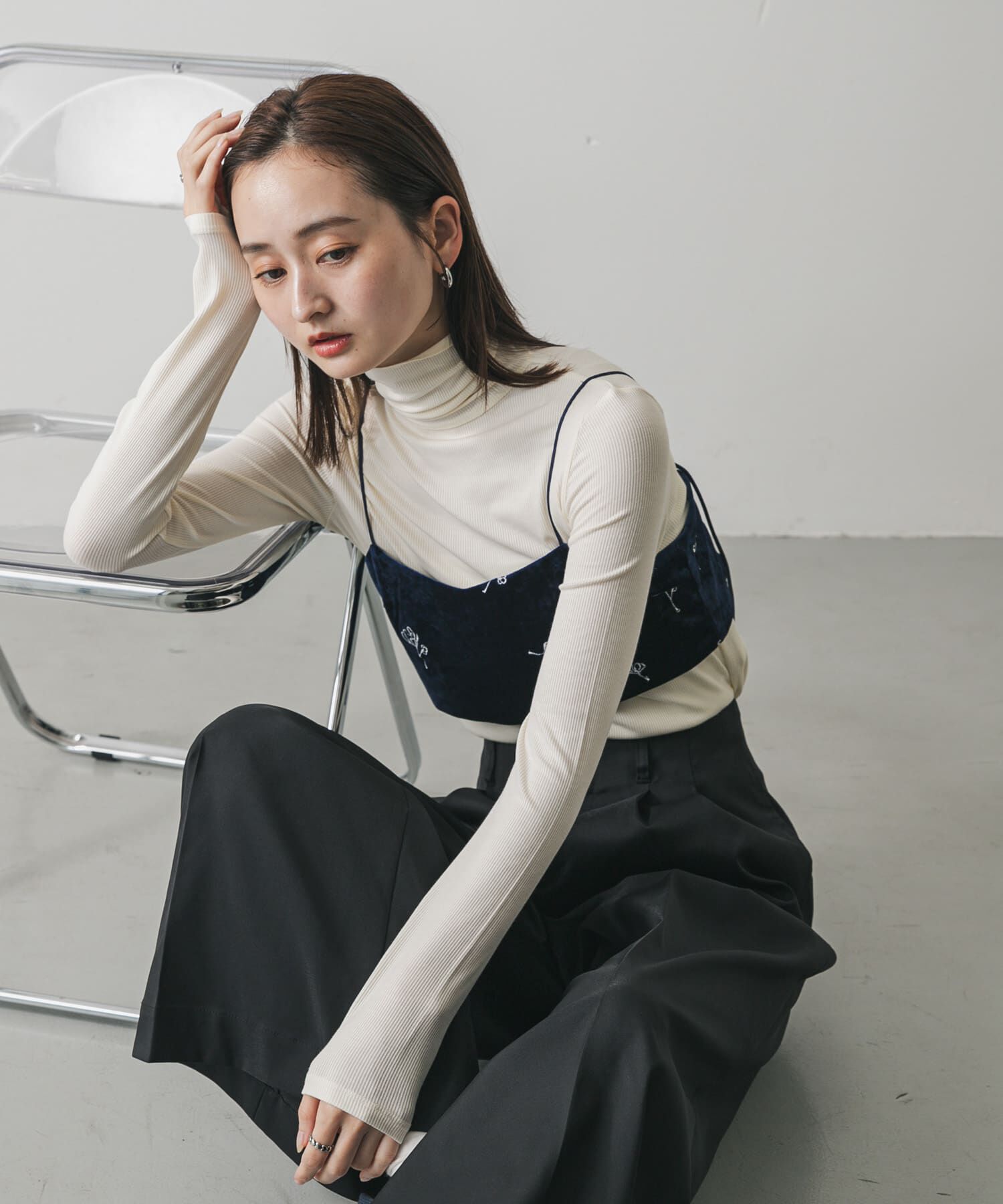 SENSE OF PLACE by URBAN RESEARCH「『毛玉防止』メローハイネックトップ」|Tシャツ・カットソー|
