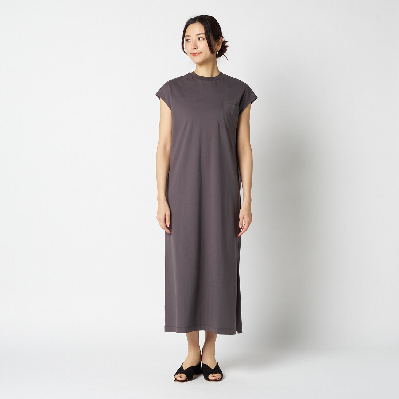HELIOPOLE「HELIOPOLE RELAXED POCKET MAXI DRESS」|ワンピース|
