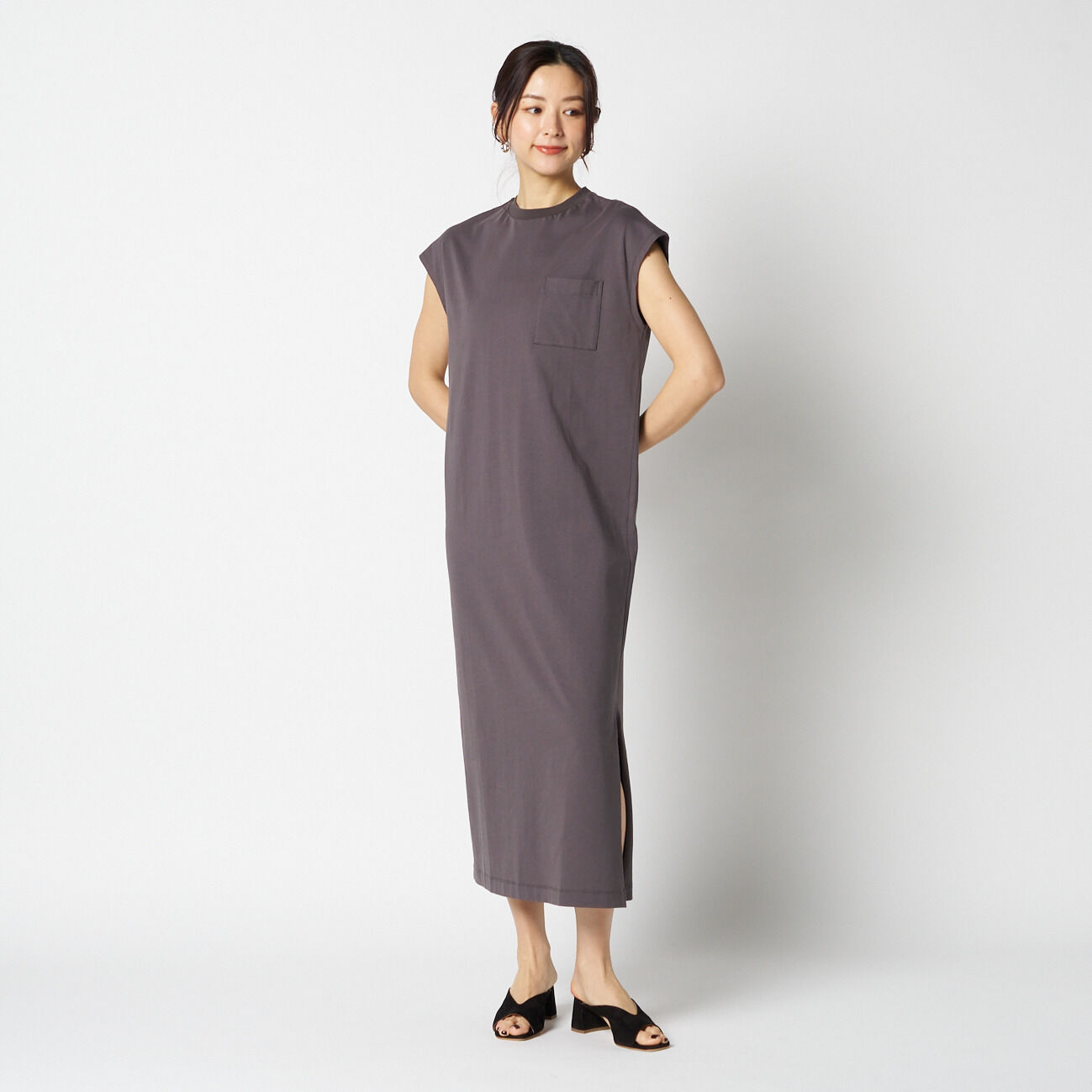 HELIOPOLE「HELIOPOLE RELAXED POCKET MAXI DRESS」|ワンピース|
