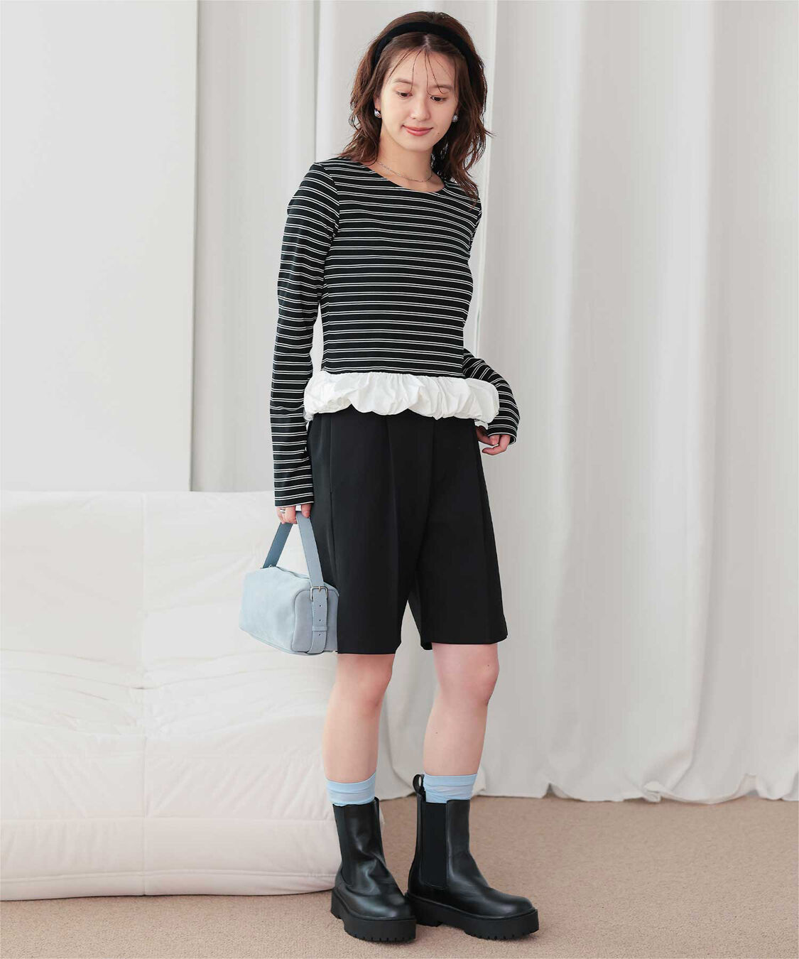 titivate「チビバルーン長袖トップス」|Tシャツ・カットソー|
