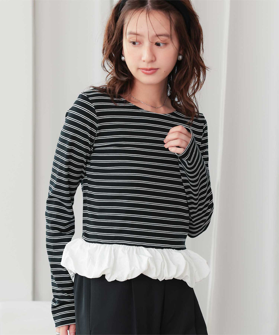 titivate「チビバルーン長袖トップス」|Tシャツ・カットソー|