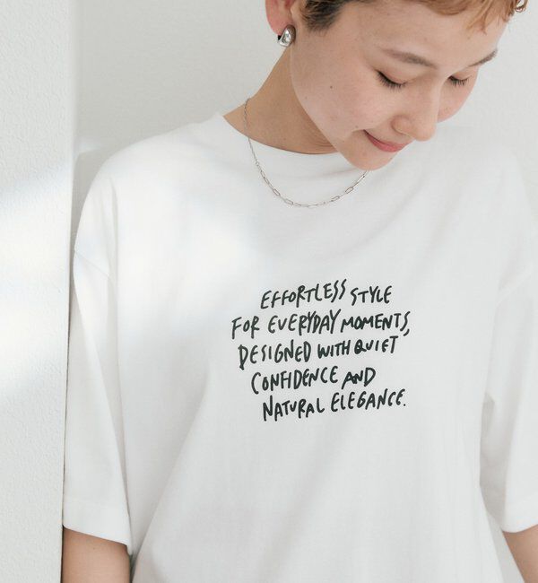  「【＠kokiminitaコラボ】ロゴプリント&times;ロゴ刺繍Tシャツ」|Tシャツ・カットソー|