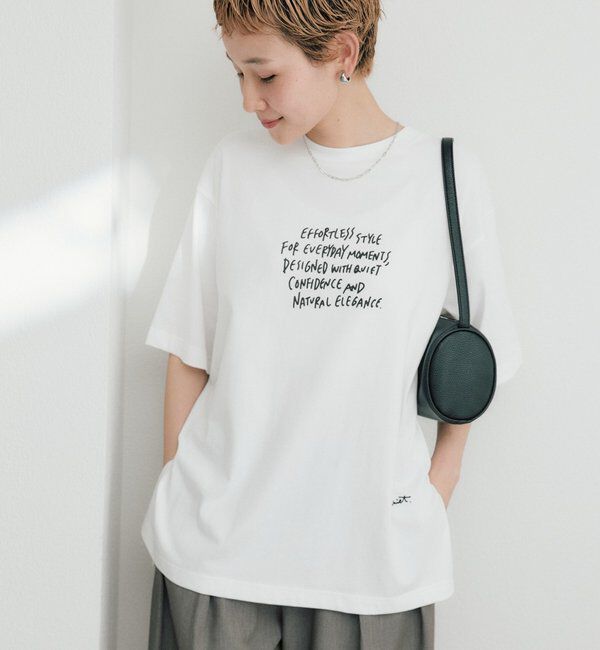  「【＠kokiminitaコラボ】ロゴプリント&times;ロゴ刺繍Tシャツ」|Tシャツ・カットソー|