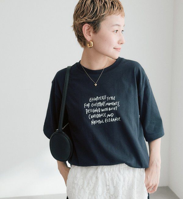  「【＠kokiminitaコラボ】ロゴプリント&times;ロゴ刺繍Tシャツ」|Tシャツ・カットソー|