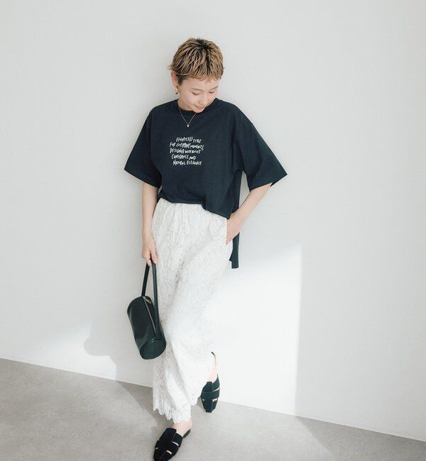 「【＠kokiminitaコラボ】ロゴプリント&times;ロゴ刺繍Tシャツ」|Tシャツ・カットソー|