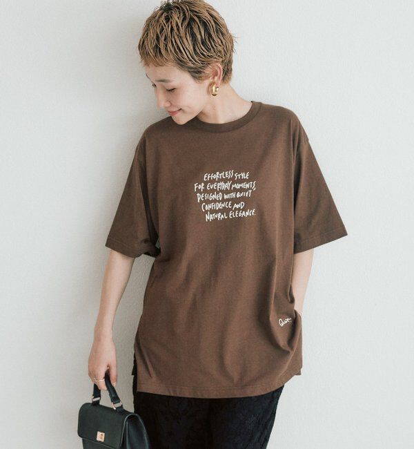  「【＠kokiminitaコラボ】ロゴプリント&times;ロゴ刺繍Tシャツ」|Tシャツ・カットソー|