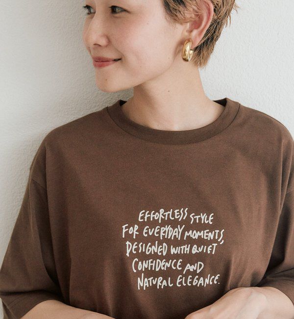  「【＠kokiminitaコラボ】ロゴプリント&times;ロゴ刺繍Tシャツ」|Tシャツ・カットソー|