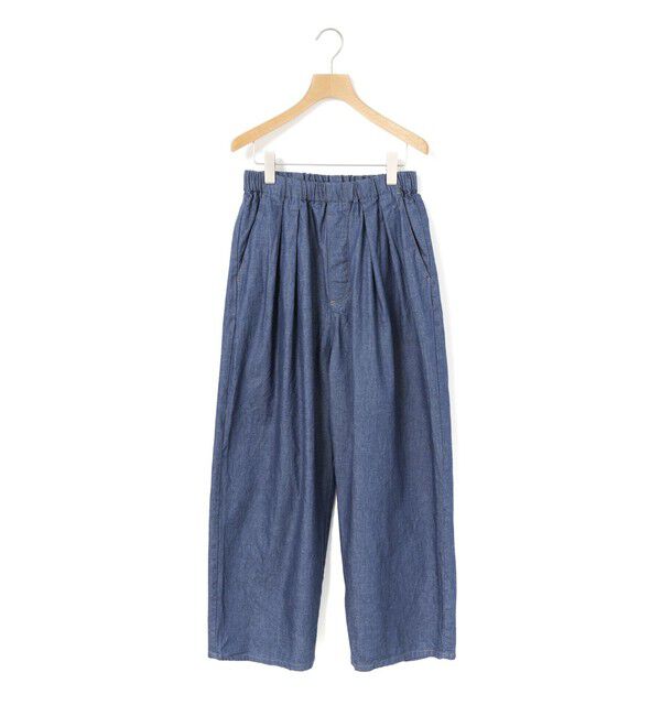 MidiUmi「MidiUmi デニムワイドタックパンツ」|その他|ブルー