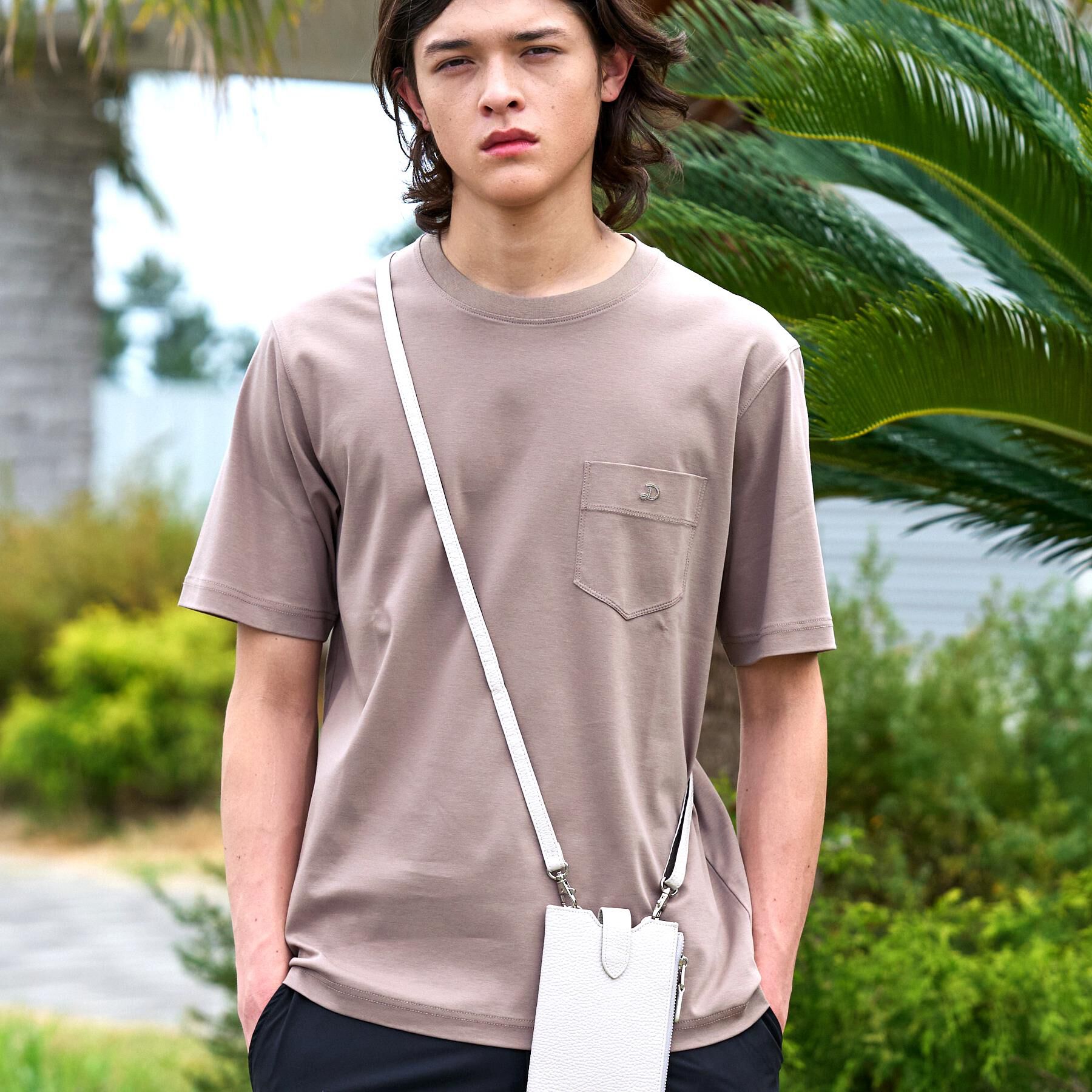 DRESSTERIOR「【接触冷感／抗菌防臭／消臭】ICE CLEAR COTTON ポケットTシャツ」|Tシャツ・カットソー|