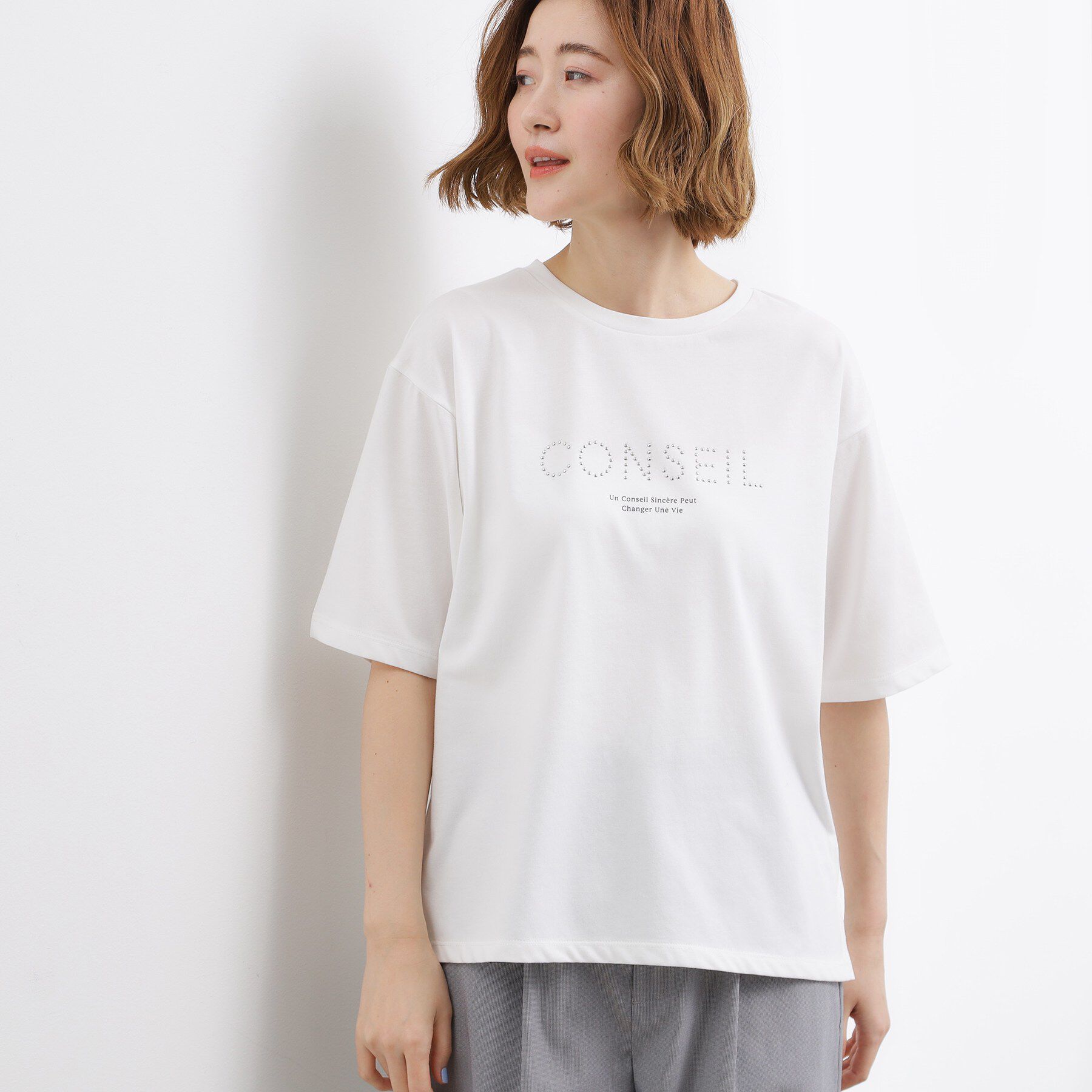grove「【UVカット/接触冷感】プリントアソート5分袖Tシャツ」|Tシャツ・カットソー|スタッズオフ(103