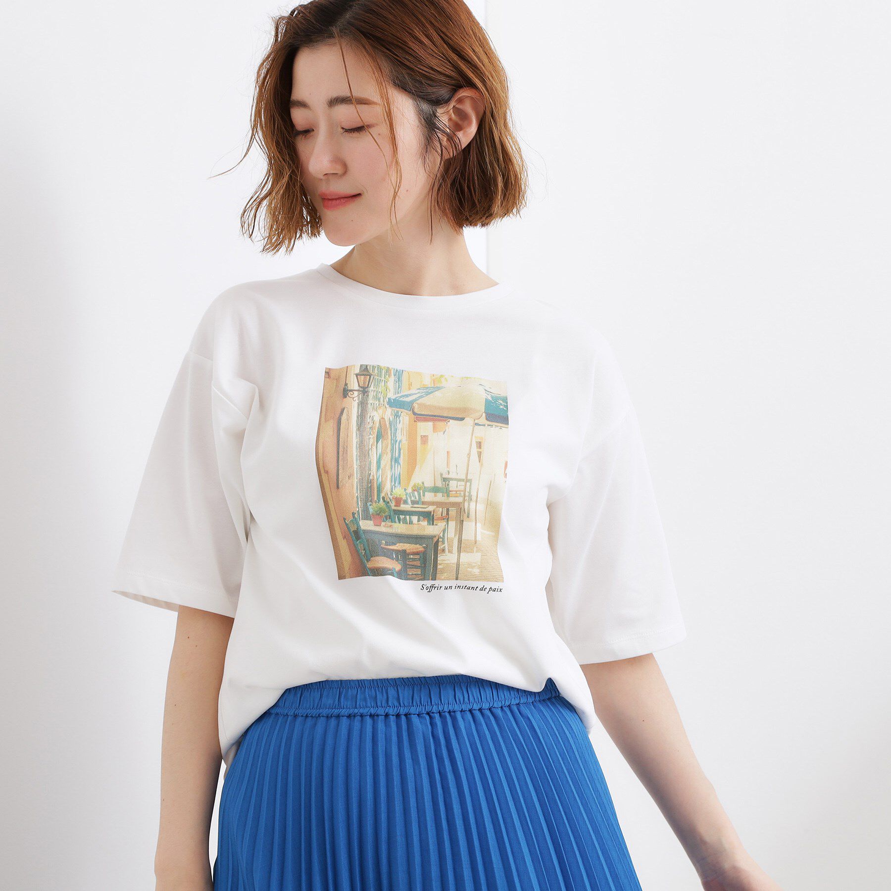 grove「【UVカット/接触冷感】プリントアソート5分袖Tシャツ」|Tシャツ・カットソー|フォトオフ(104)